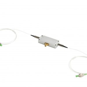 光纤耦合声光移频器1550nm波长80MHz频率 | 用于延时自外差法测量激光线宽